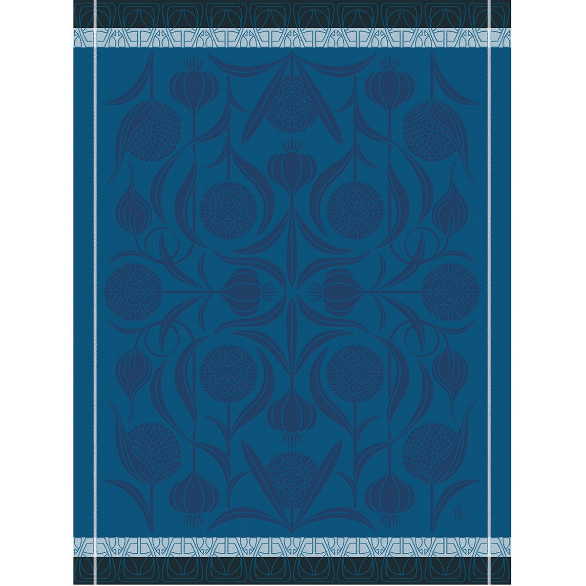 L'ail Blue Tea Towel by Le Jacquard Français