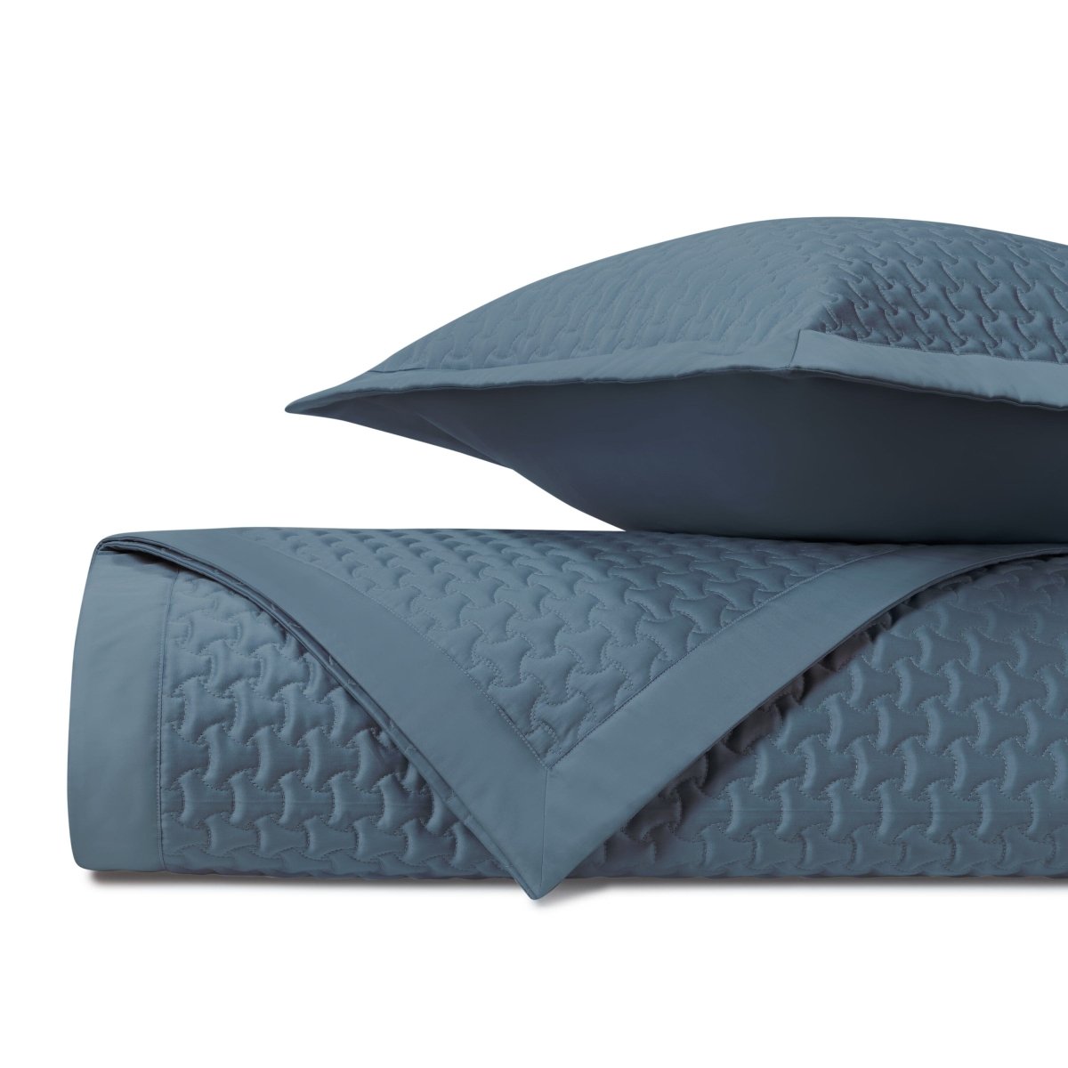 Trinity Quilted Slate Blue by Home Treasures