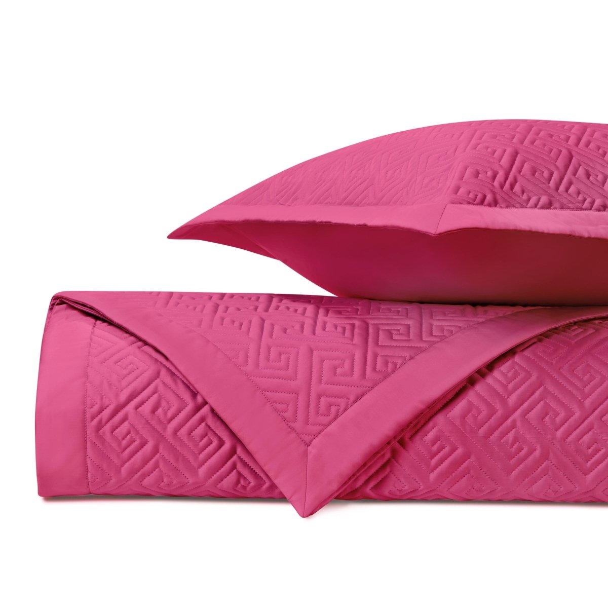 Troy Quilted Bright Pink by Home Treasures