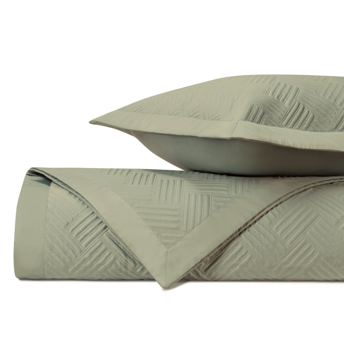 Twilight Quilted Crystal Green by Home Treasures