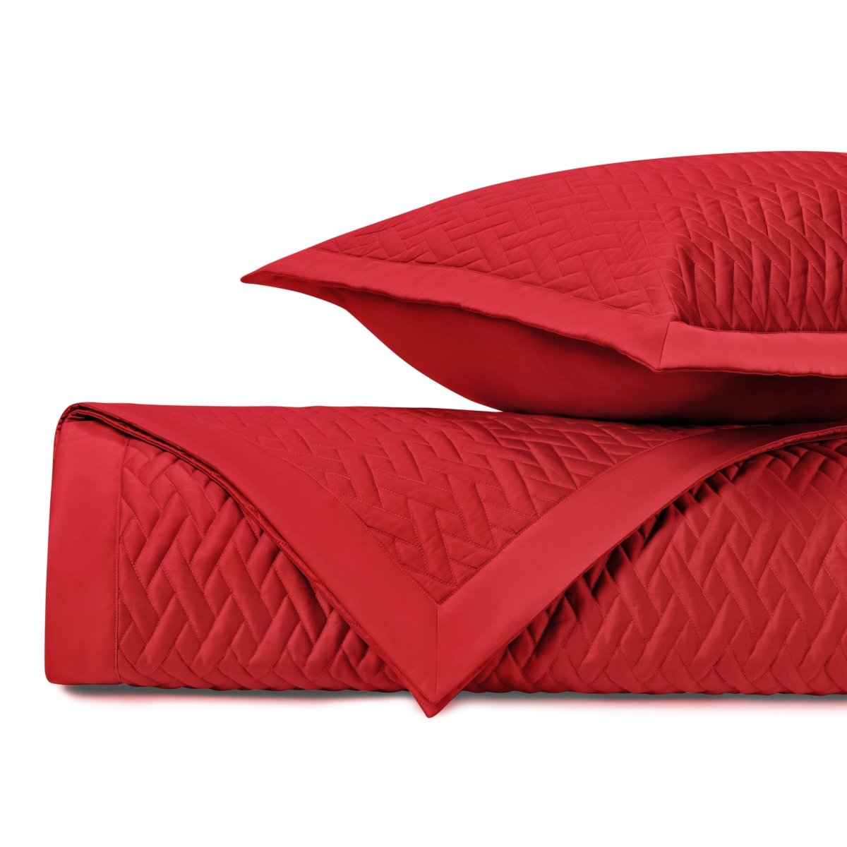 Viscaya Quilted Bright Red by Home Treasures