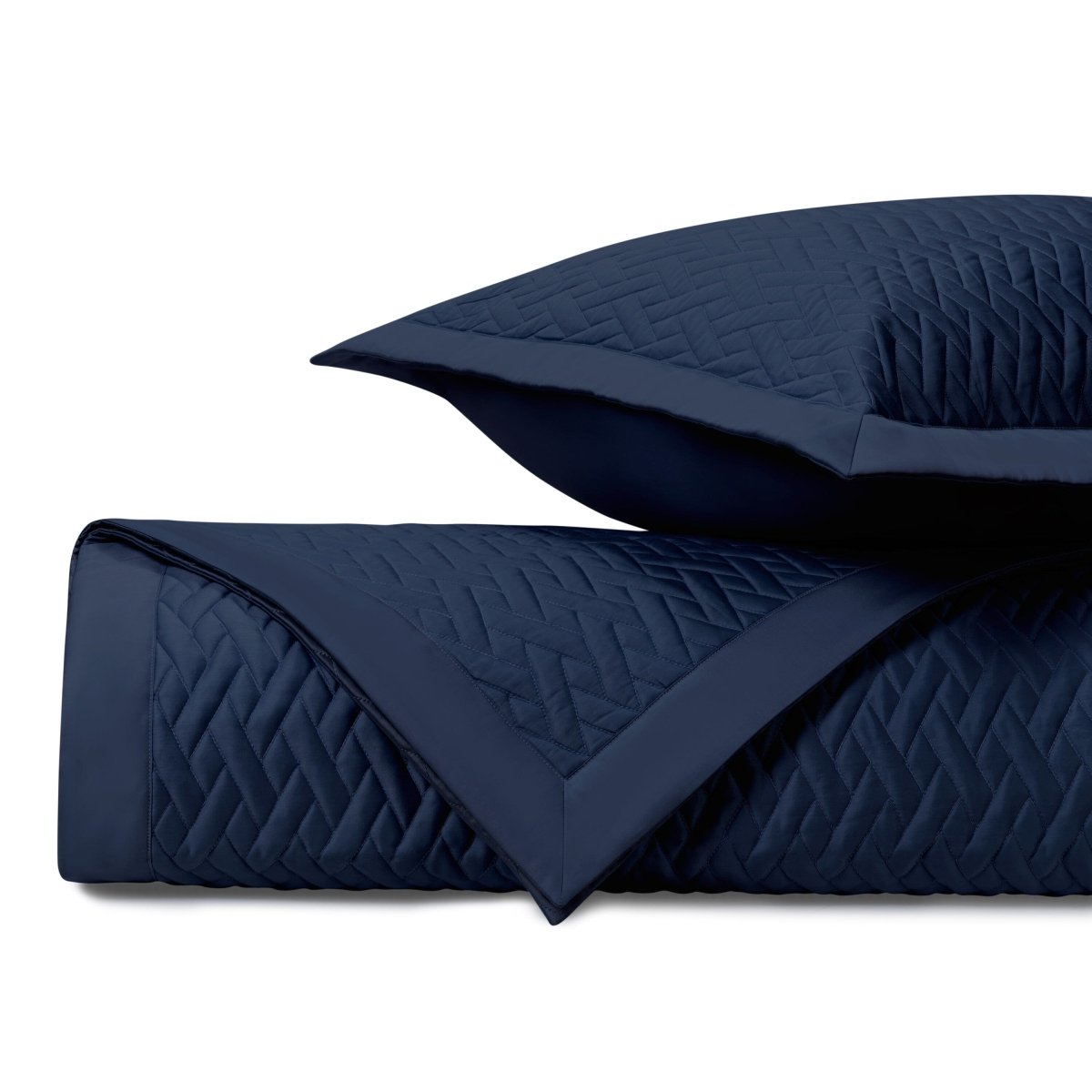 Viscaya Quilted Navy Blue by Home Treasures