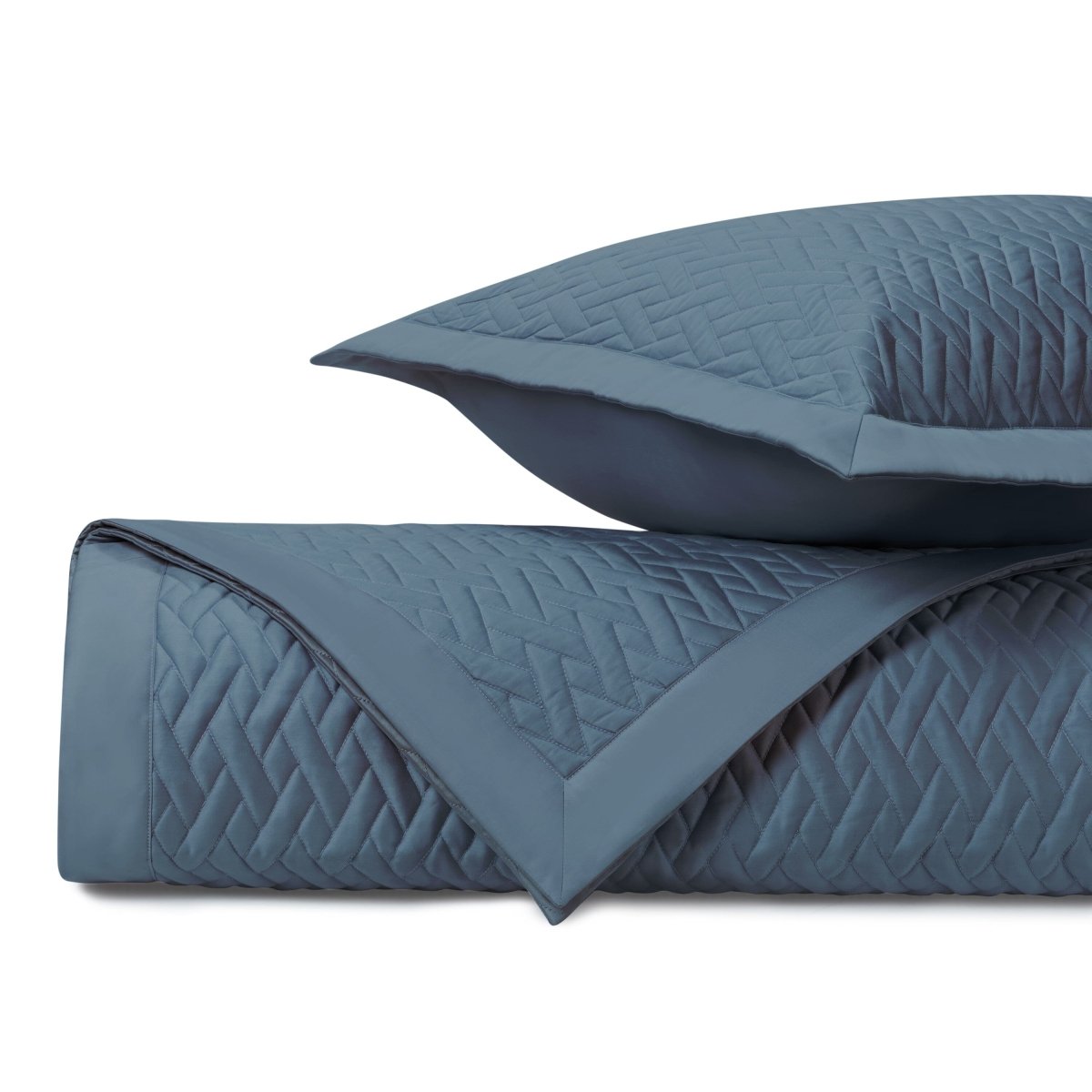 Viscaya Quilted Slate Blue by Home Treasures