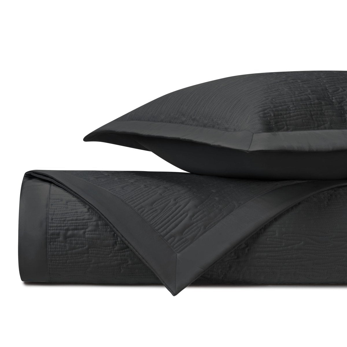 Wave Quilted Black by Home Treasures