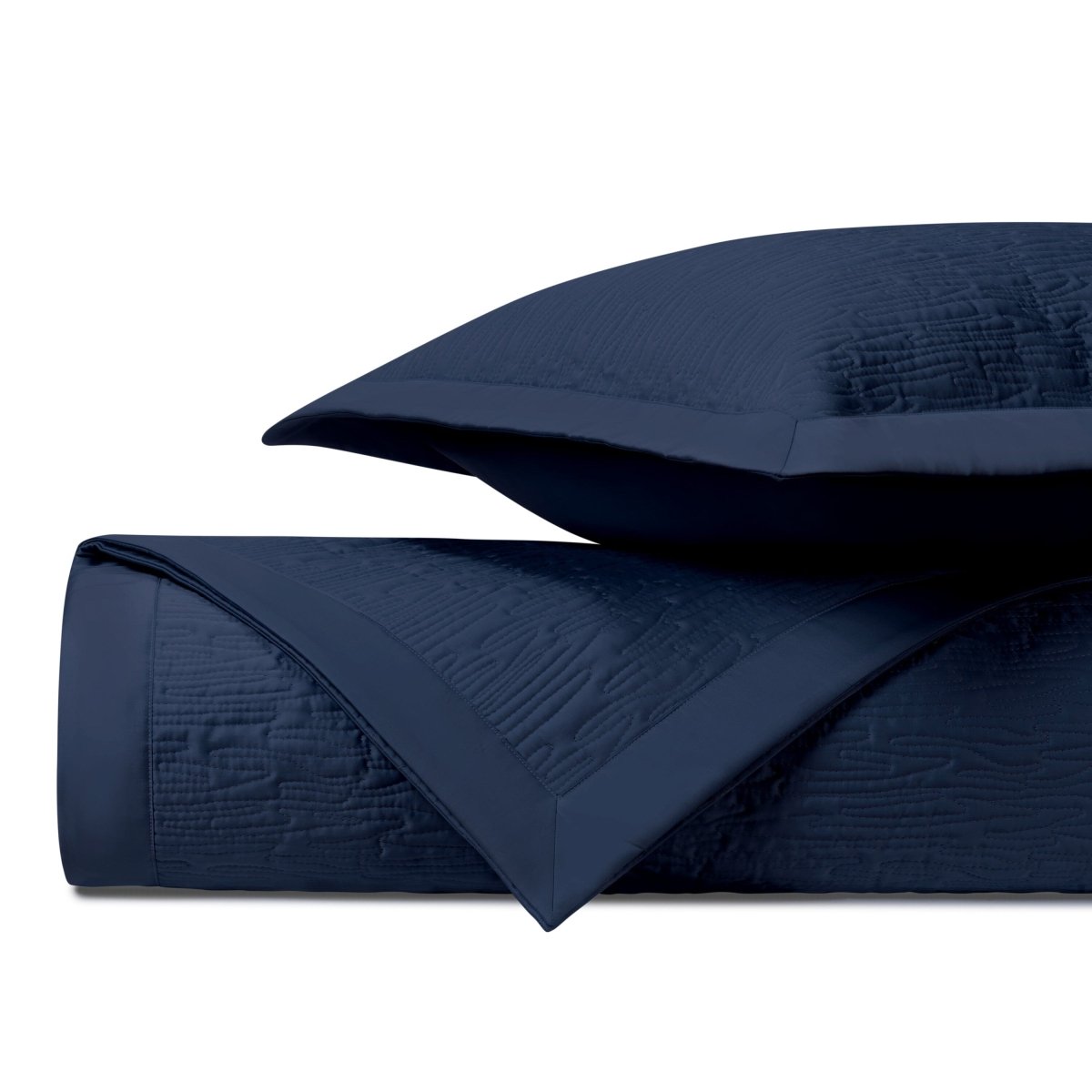 Wave Quilted Navy Blue by Home Treasures