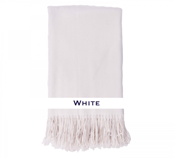 100% Cashmere Essential Plain Weave Throw