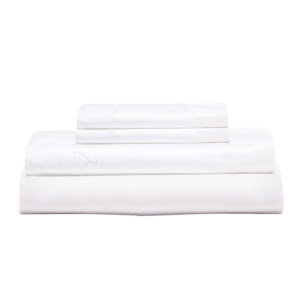 Stitched White Sheet Sets by John Robshaw