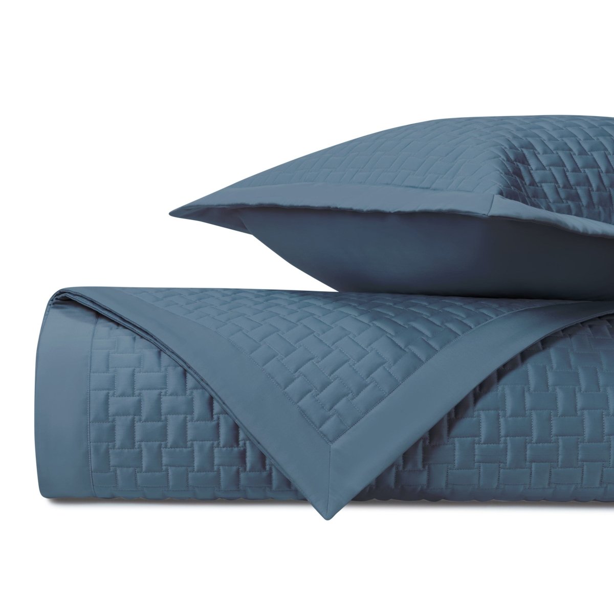 Wicker Quilted Slate Blue by Home Treasures