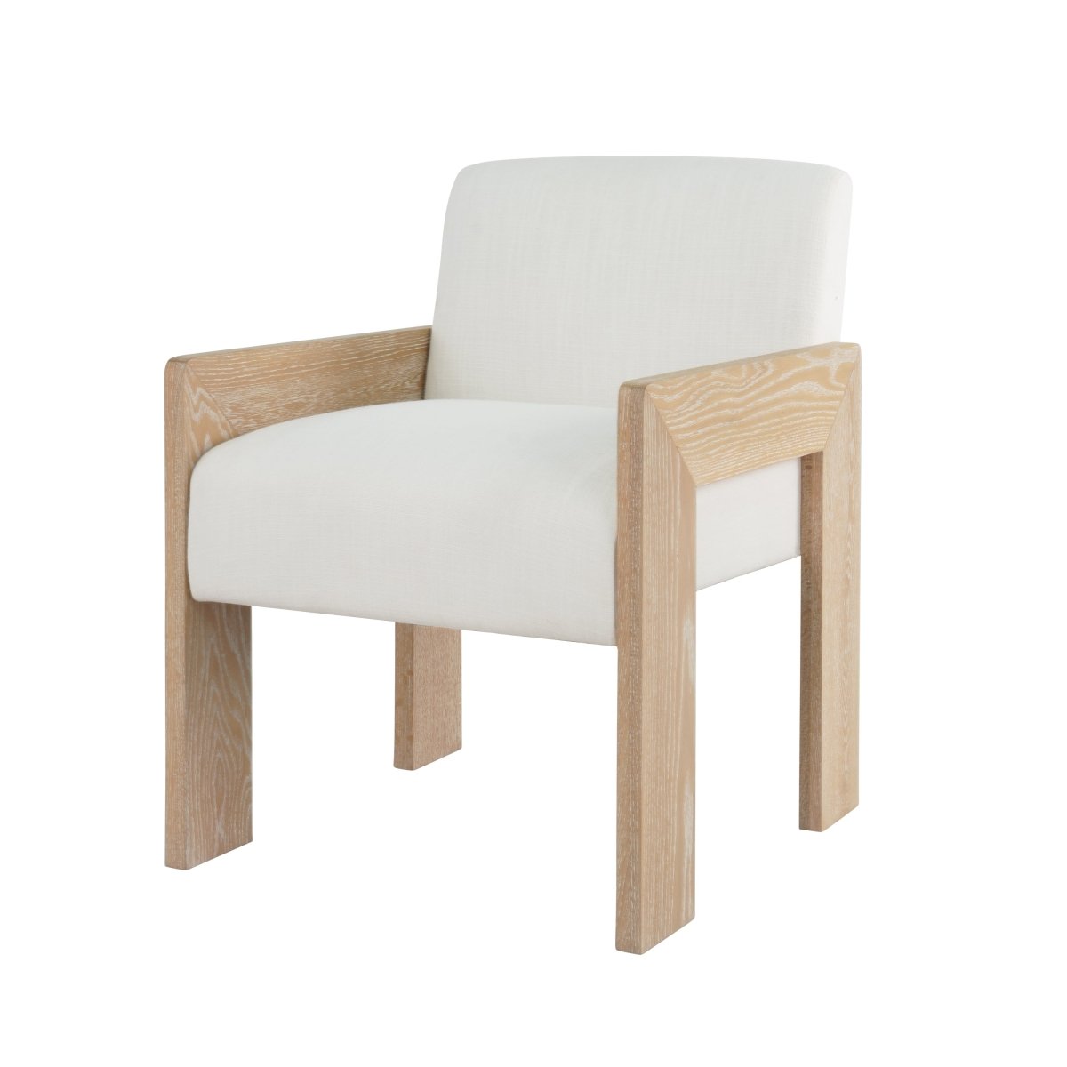 Astor Cerused Oak Dining Chair by Worlds Away