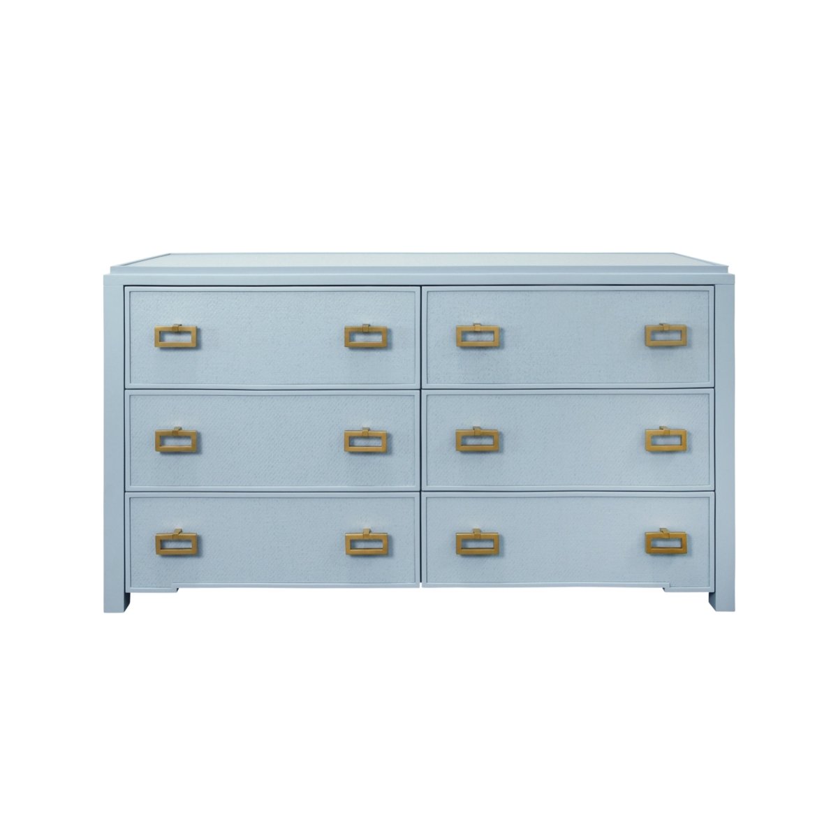 Atticus Light Blue 6-Drawer Dresser by Worlds Away