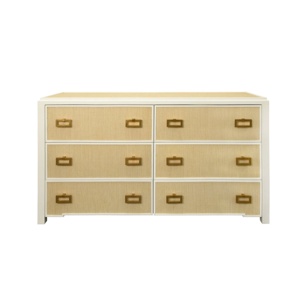 Atticus Natural 6-Drawer Dresser by Worlds Away