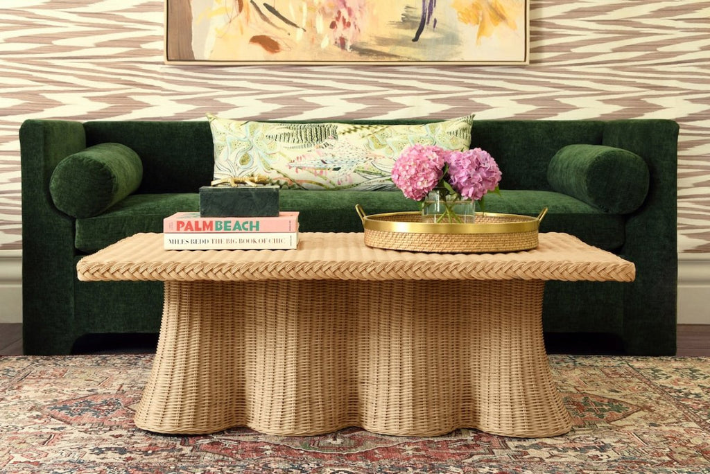 Britney Scalloped Coffee Table by Worlds Away
