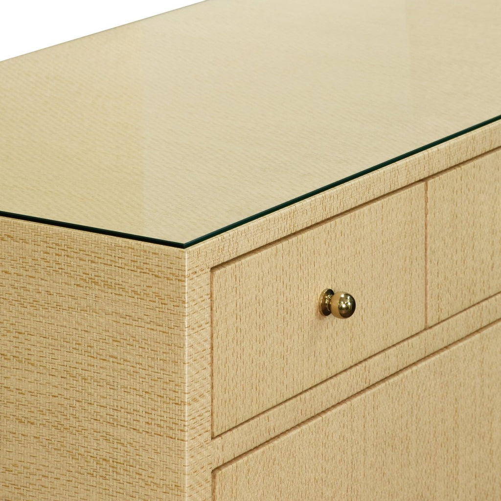 Carnegie Natural Cabinet by Worlds Away
