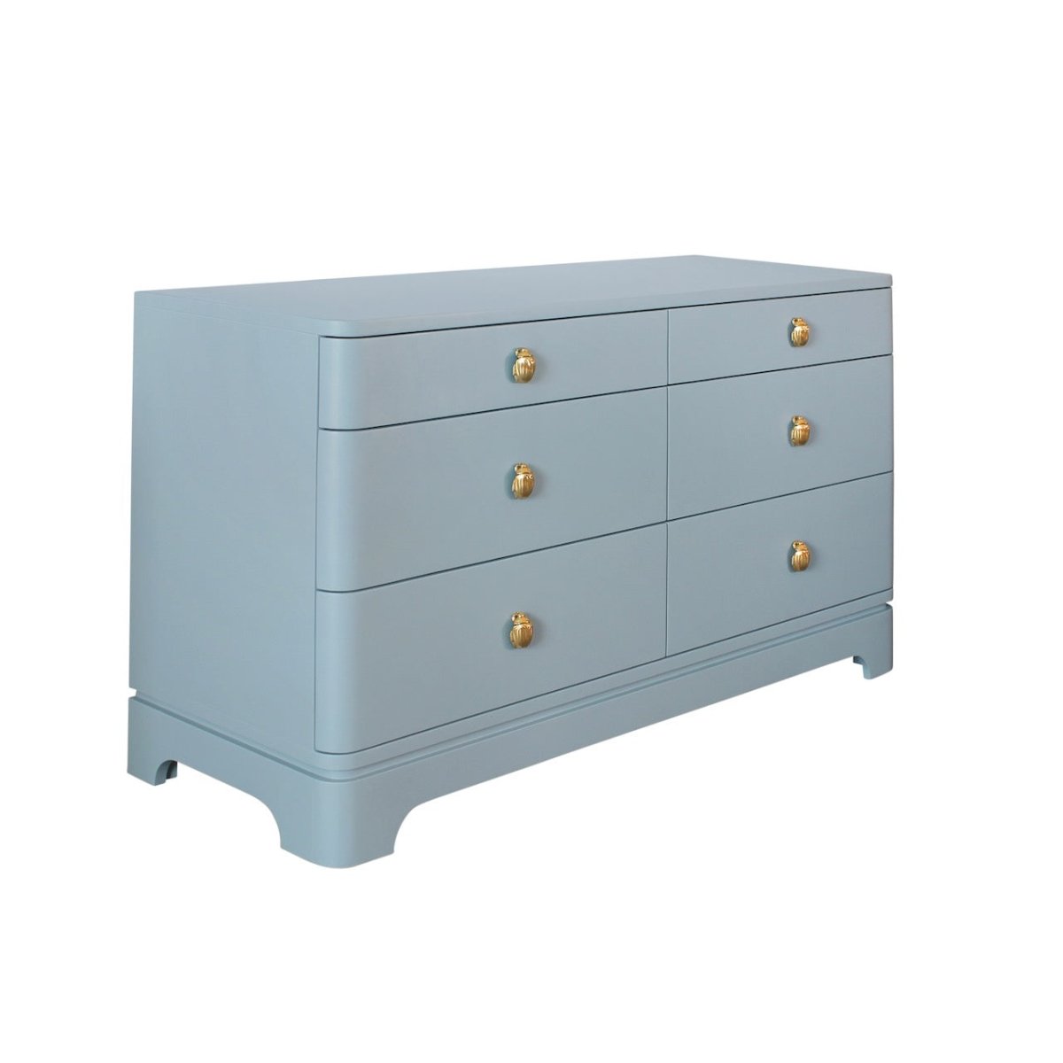Kilmer Light Blue 6-Drawer Dresser by Worlds Away