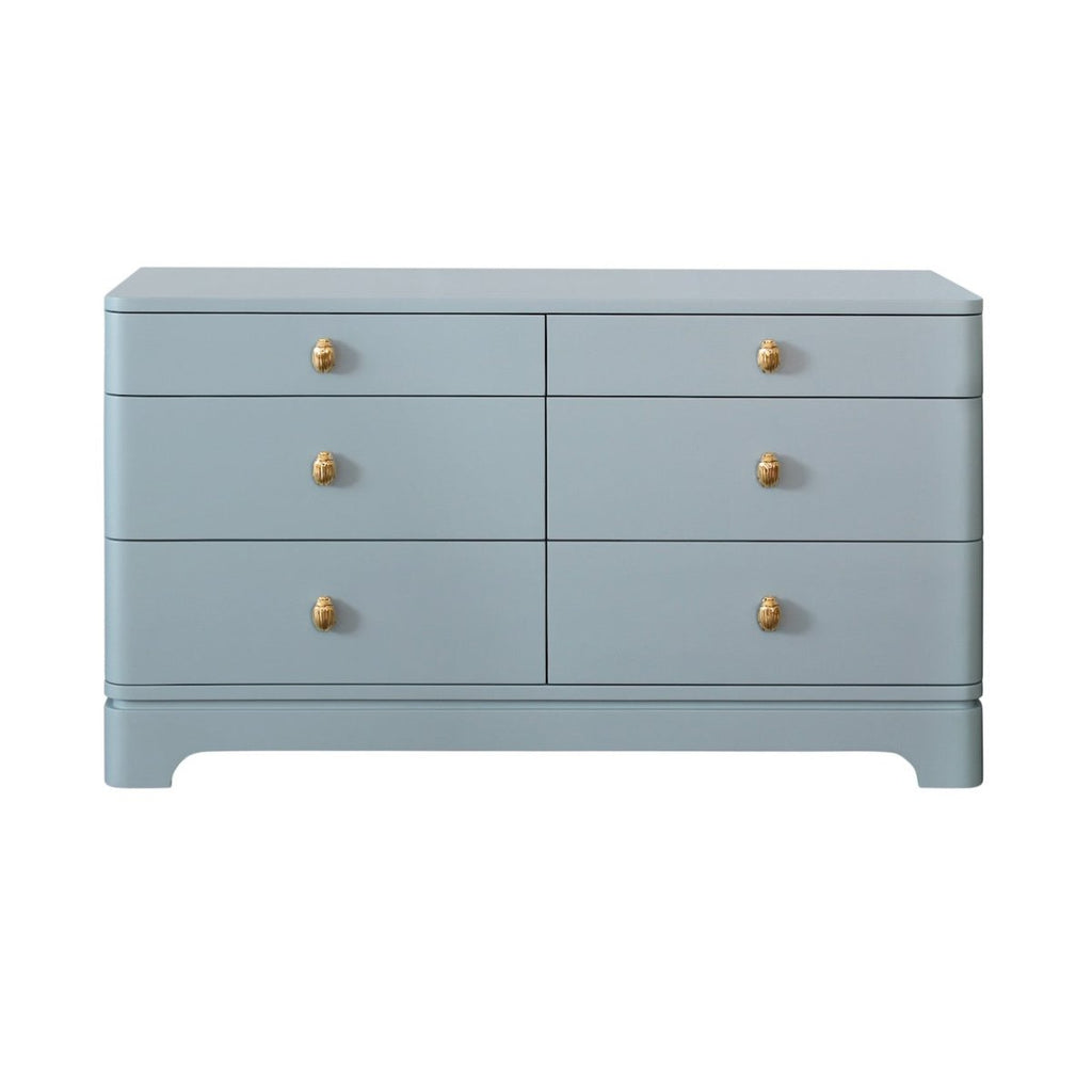Kilmer Light Blue 6-Drawer Dresser by Worlds Away
