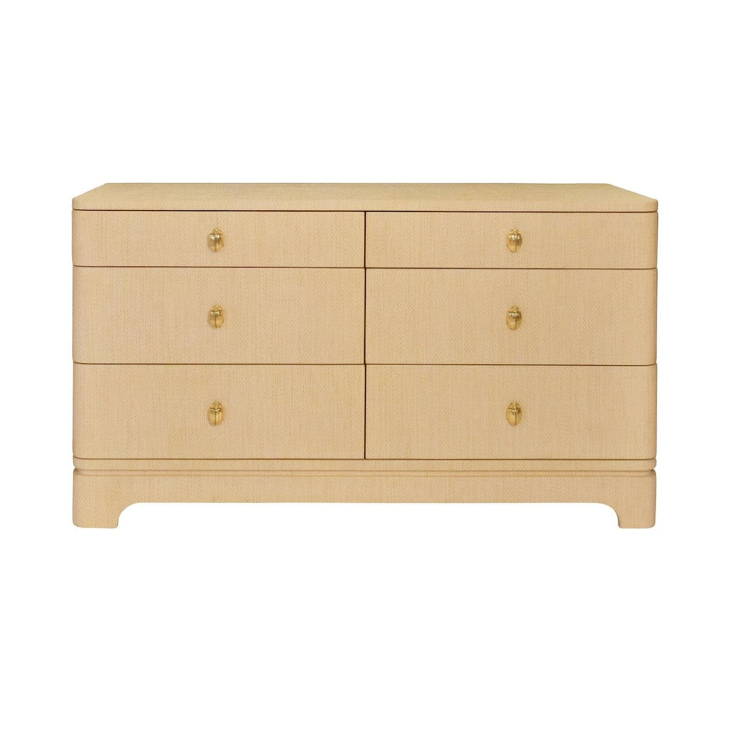 Kilmer Natural 6-Drawer Dresser by Worlds Away