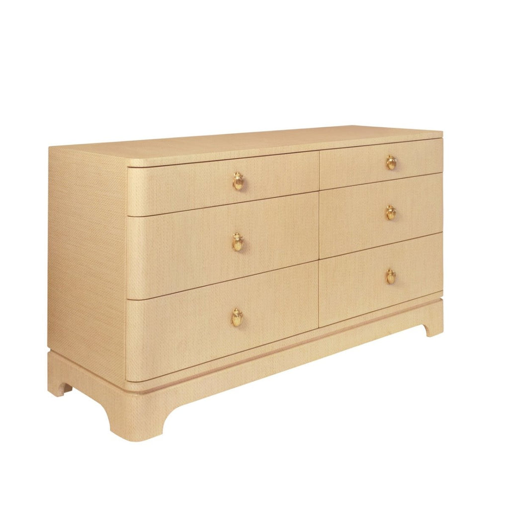 Kilmer Natural 6-Drawer Dresser by Worlds Away