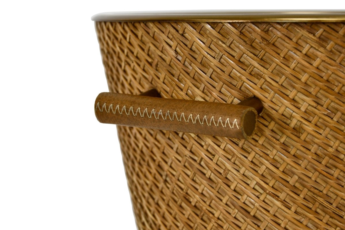 Max Small Woven Rattan Wine Cooler by Worlds Away