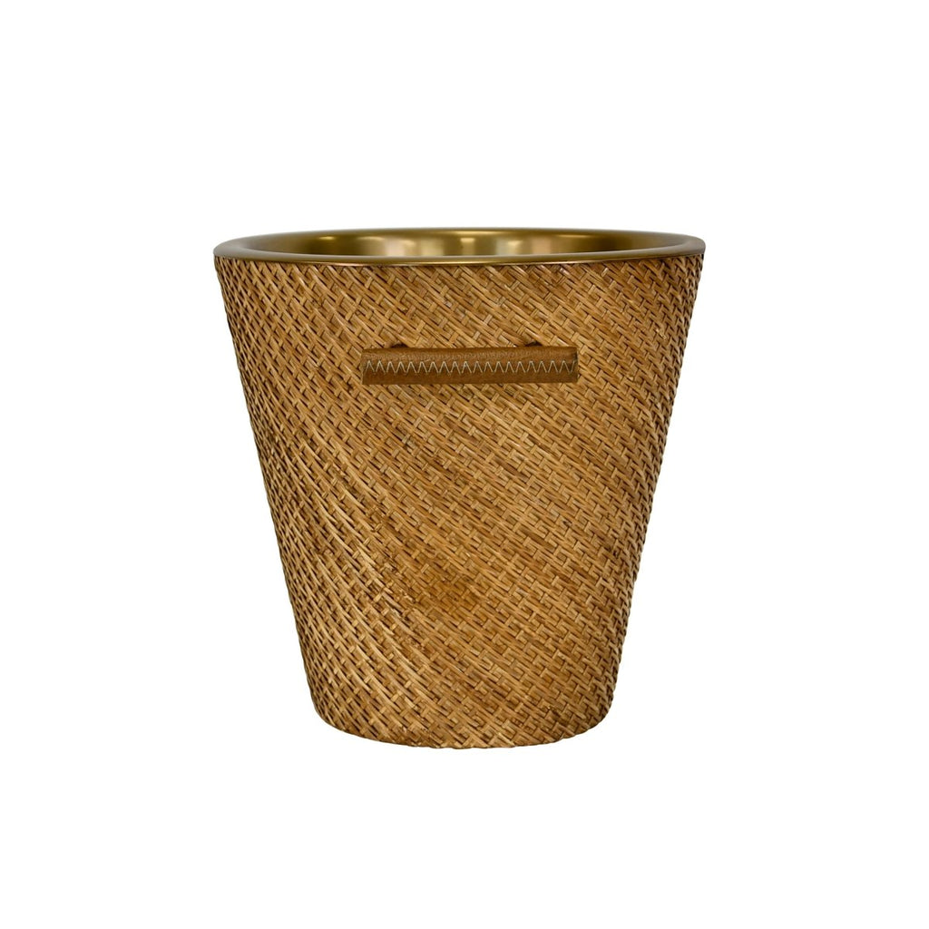 Max Small Woven Rattan Wine Cooler by Worlds Away