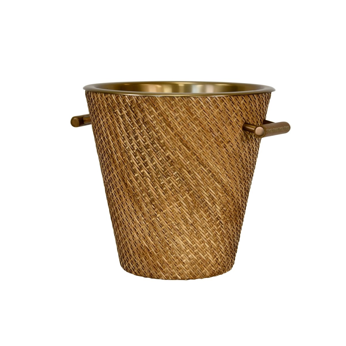 Max Small Woven Rattan Wine Cooler by Worlds Away