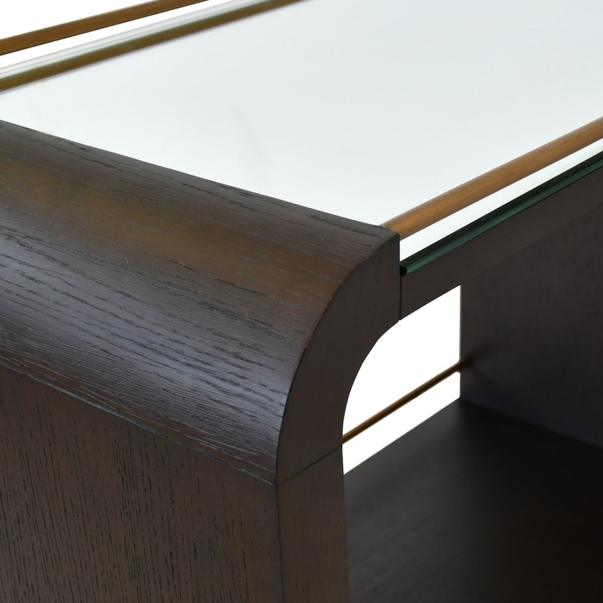 Myer Espresso Oak Bar Cart by Worlds Away