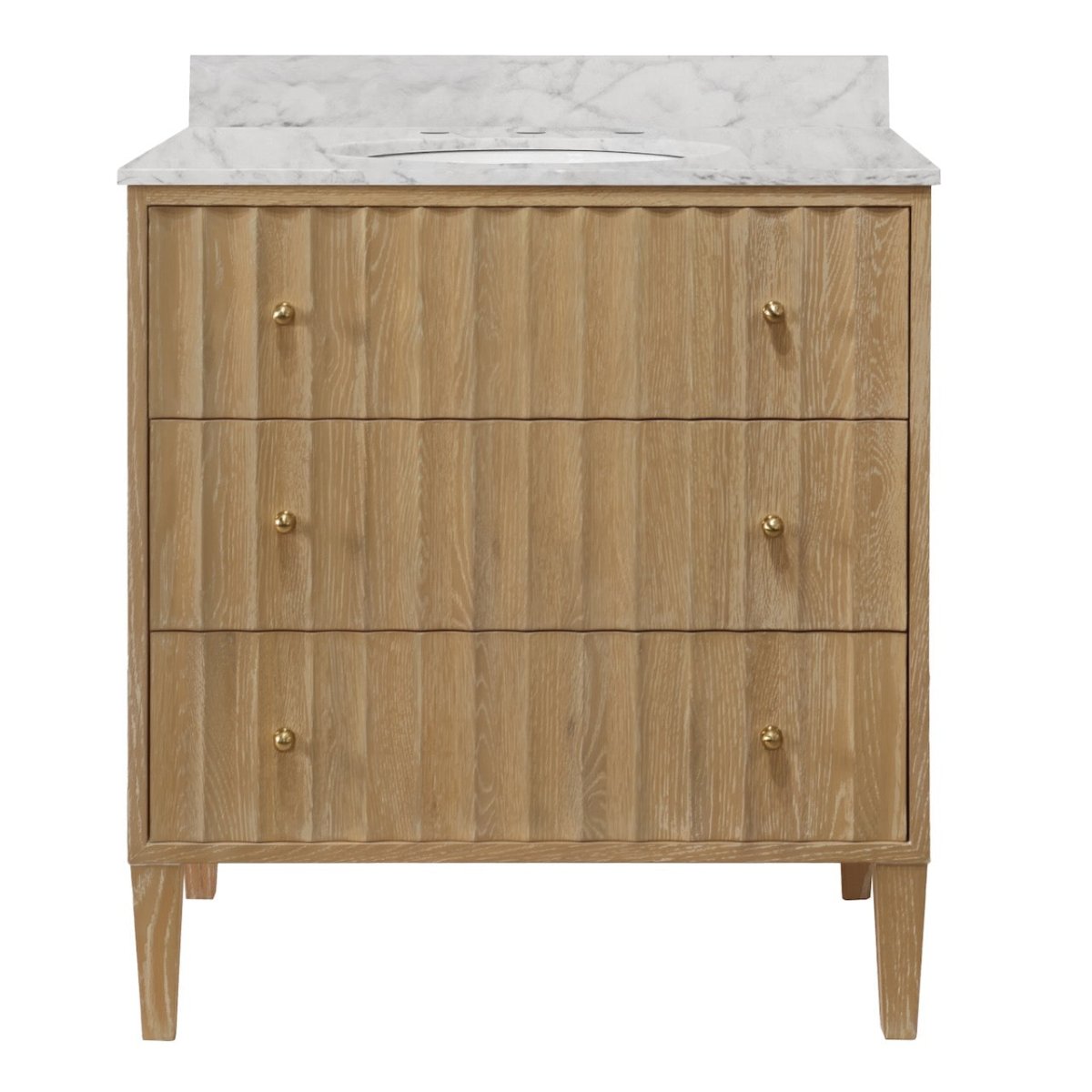 Odin Cerused Oak Bath Vanity by Worlds Away