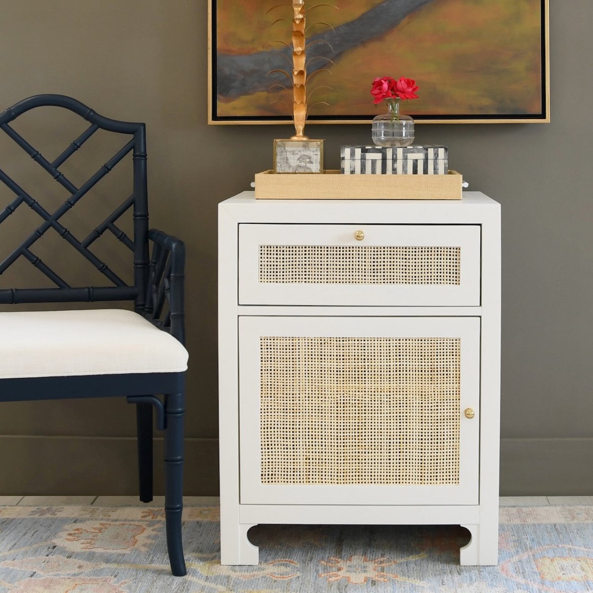 Ruth White Cabinet by Worlds Away