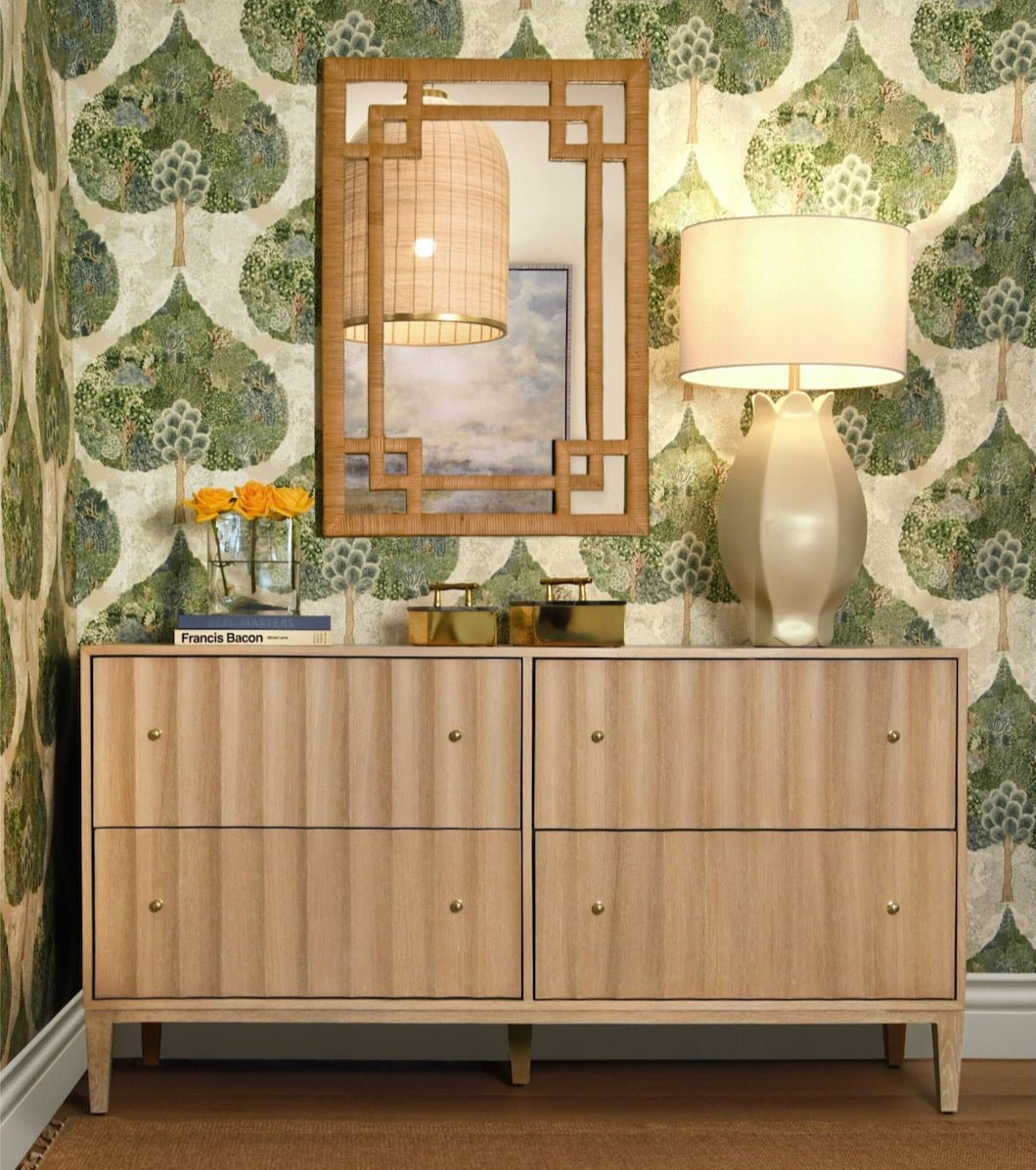 Worlds Away Angus Cerused Oak Dresser