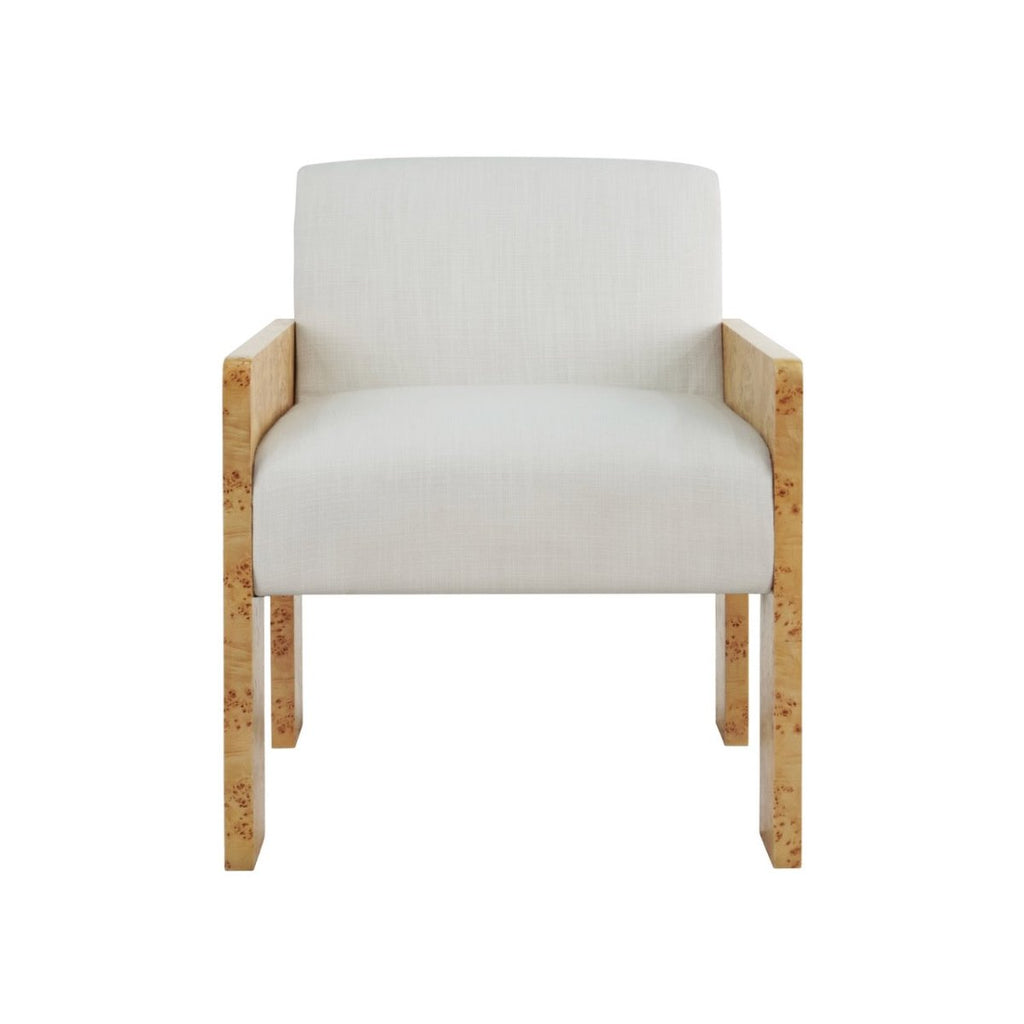 Worlds Away Astor Burlwood Dining Chair