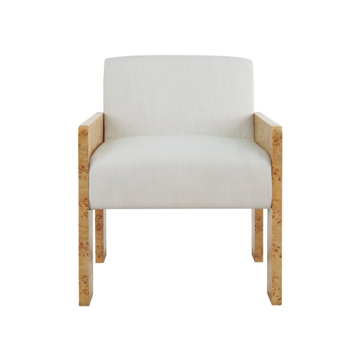 Worlds Away Astor Burlwood Dining Chair