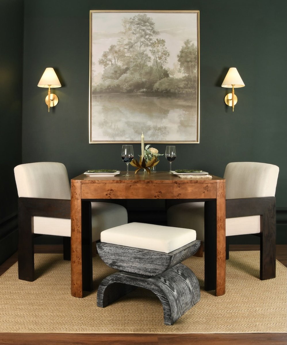 Worlds Away Astor Espresso Oak Dining Chair