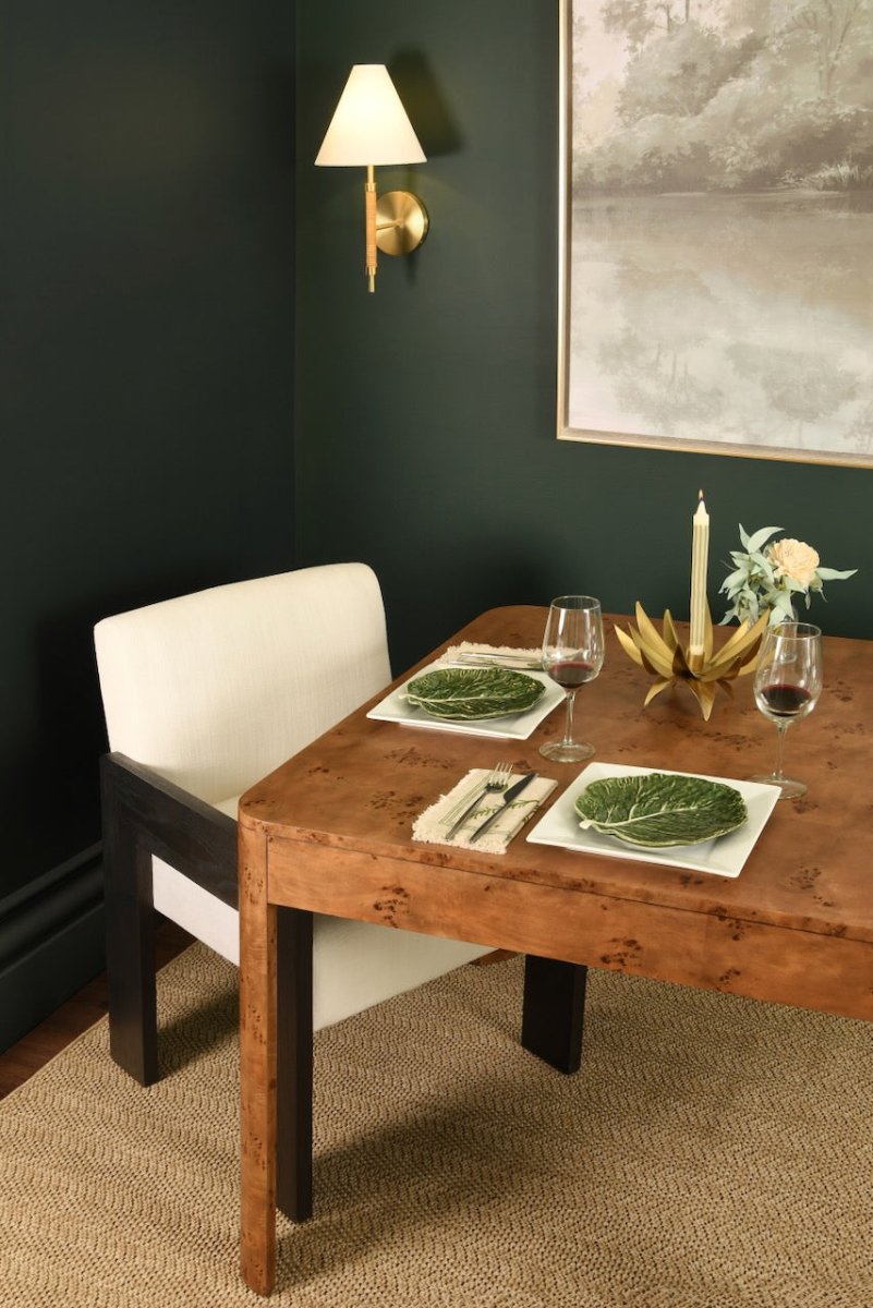 Worlds Away Astor Espresso Oak Dining Chair