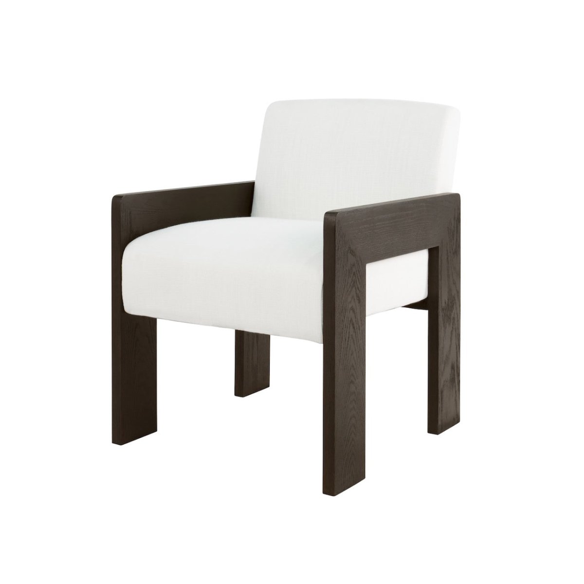 Worlds Away Astor Espresso Oak Dining Chair