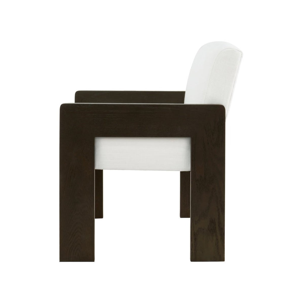 Worlds Away Astor Espresso Oak Dining Chair