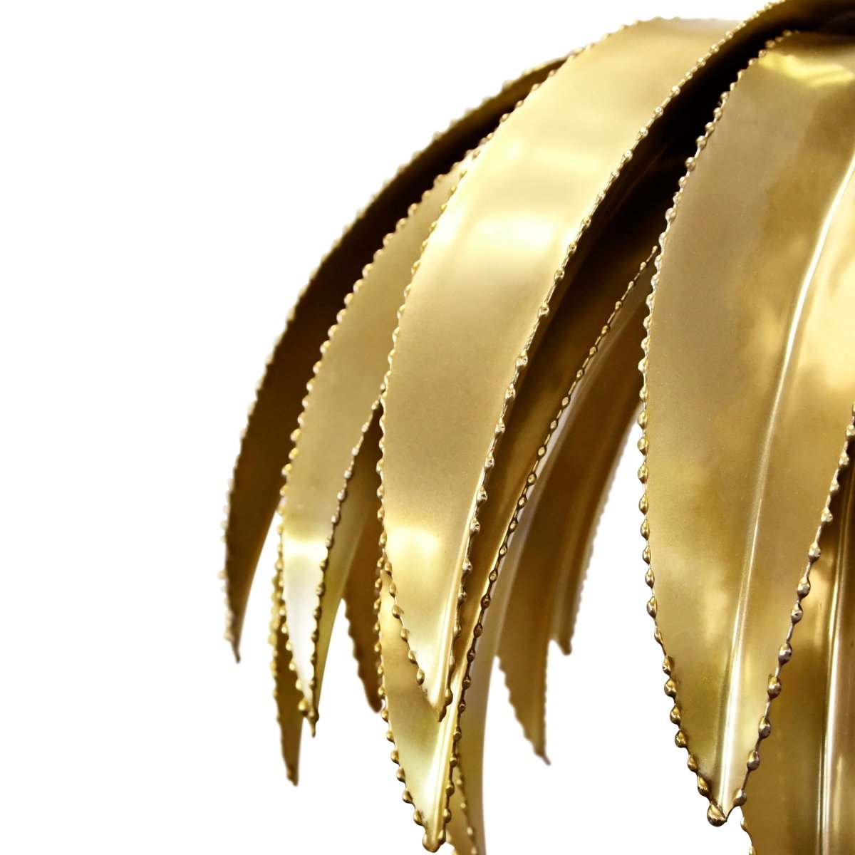 Worlds Away Fifi Palm Leaf Pendant Antique Brass Finish Chandelier