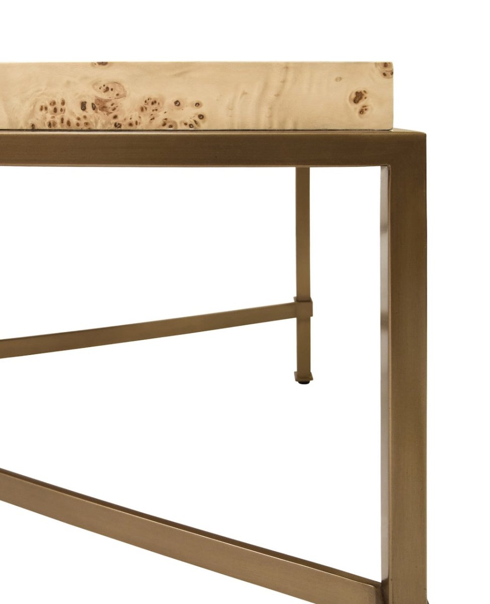 Worlds Away Hardwick Burlwood Coffee Table