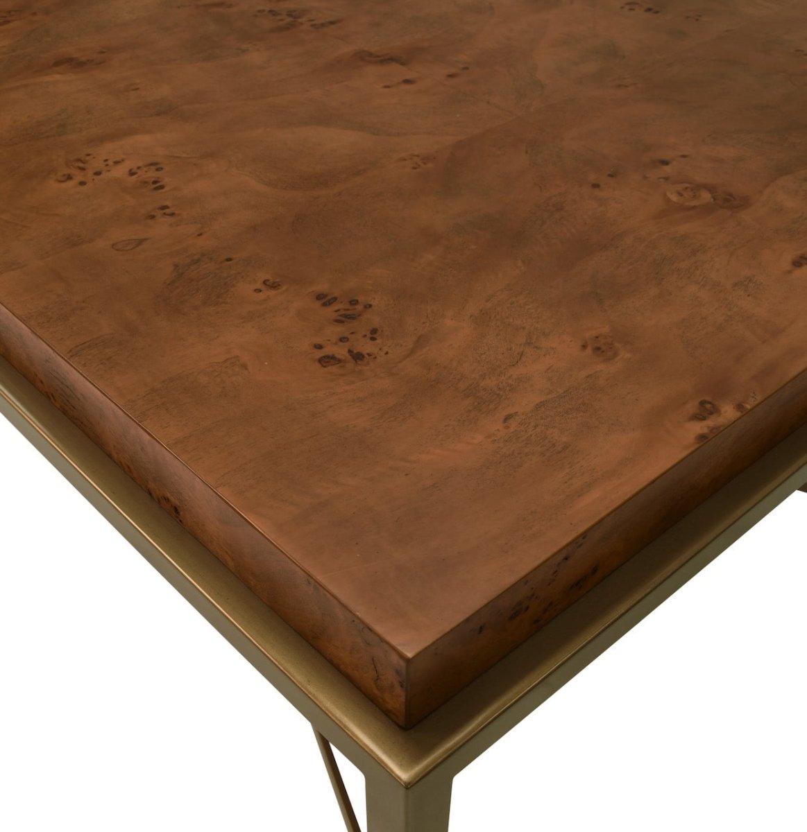 Worlds Away Hardwick Dark Burlwood Coffee Table