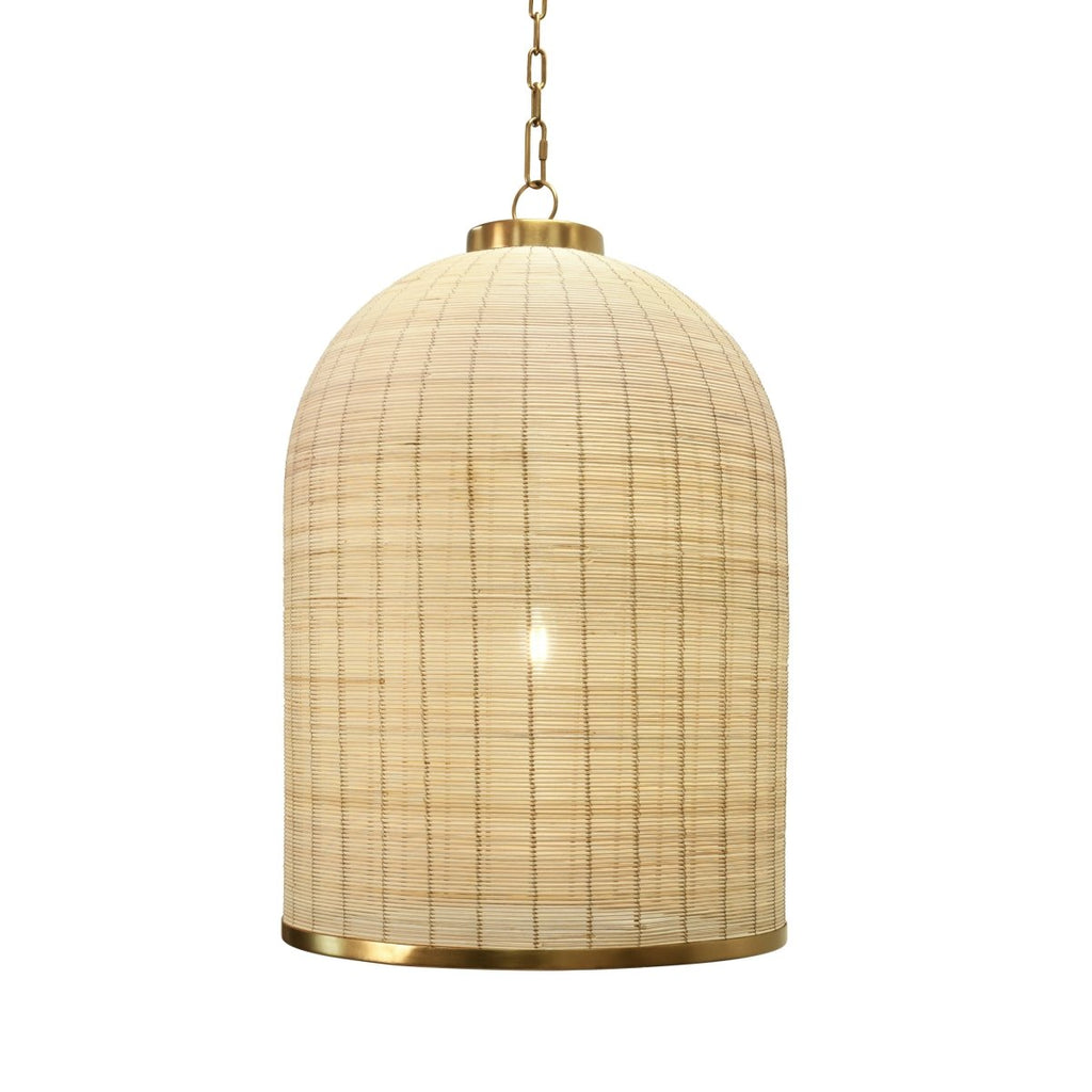 Worlds Away Laken Rattan Chandelier