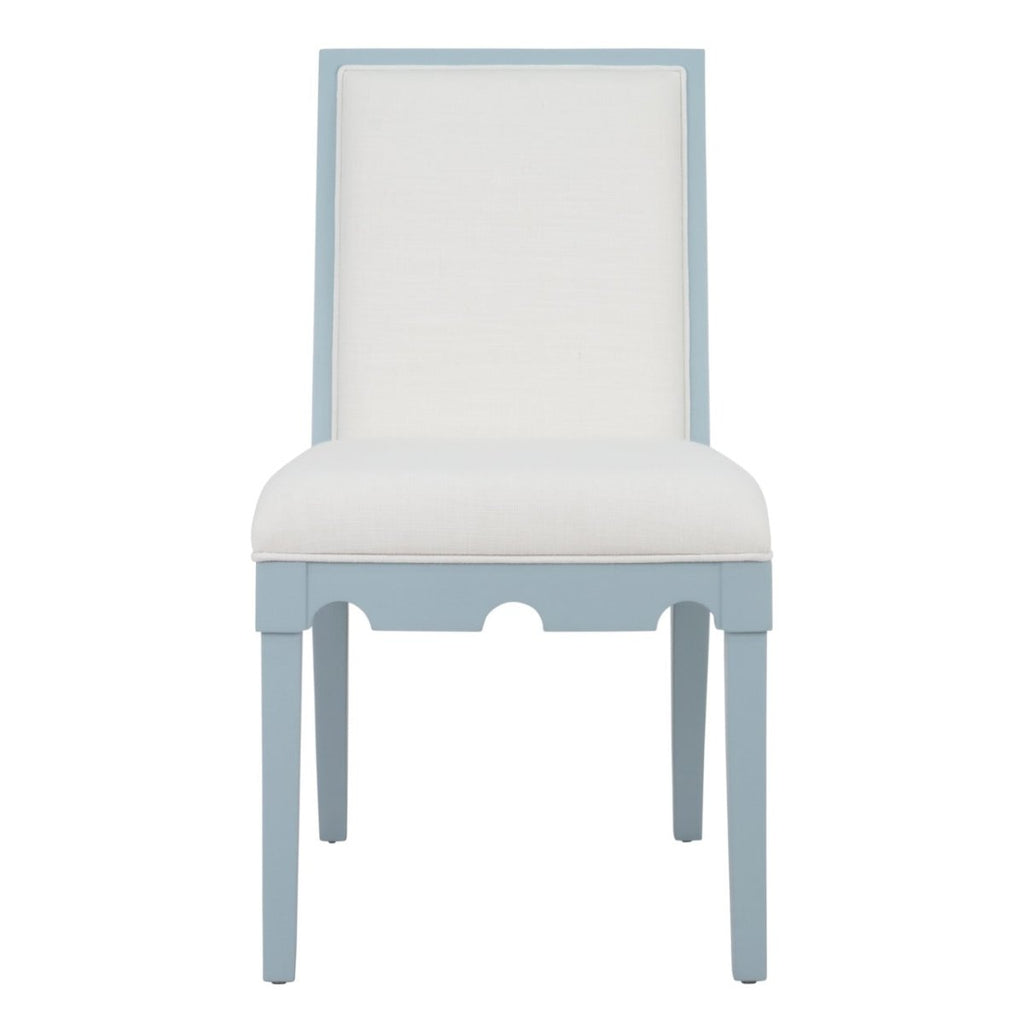 Worlds Away Lanister Light Blue Dining Chair