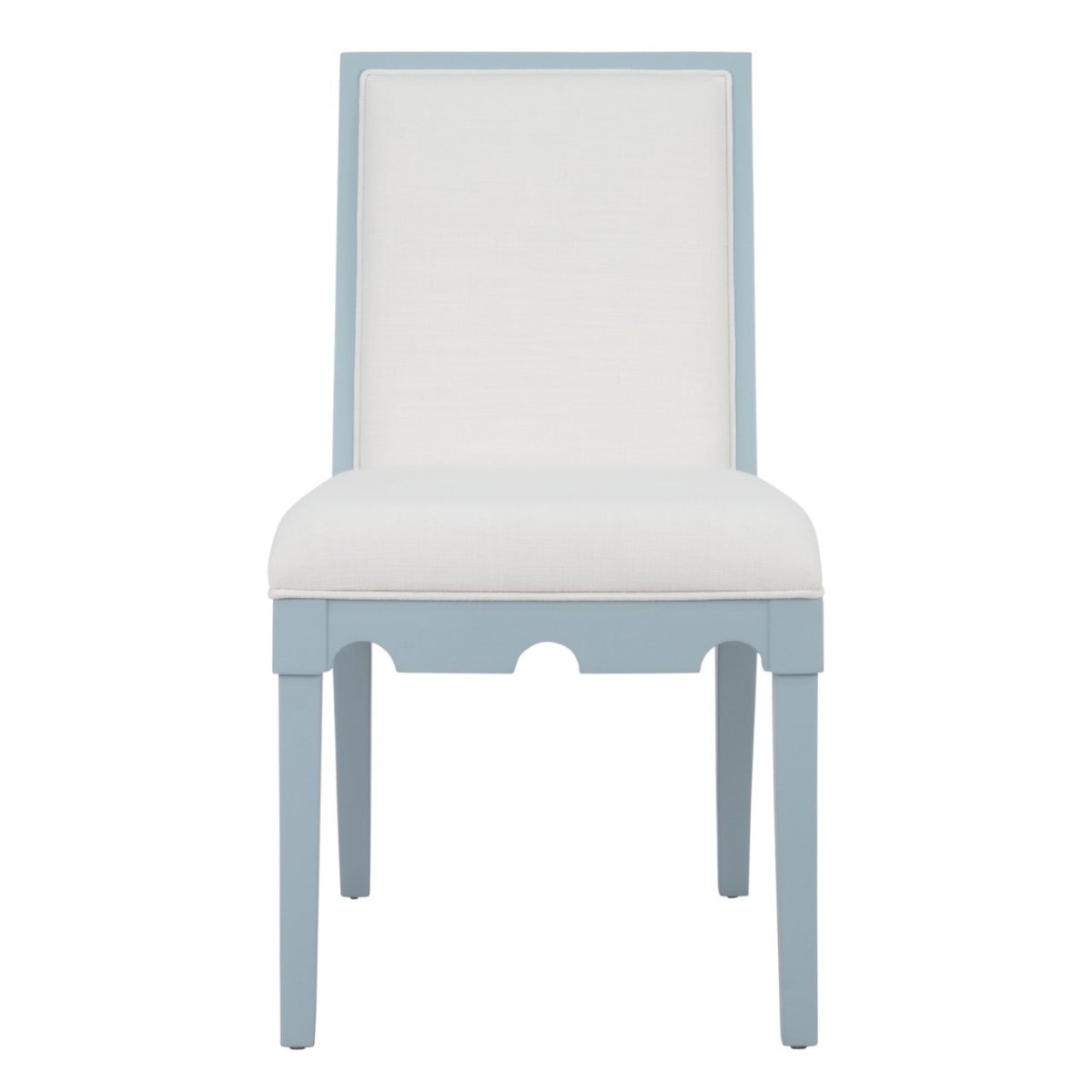 Worlds Away Lanister Light Blue Dining Chair