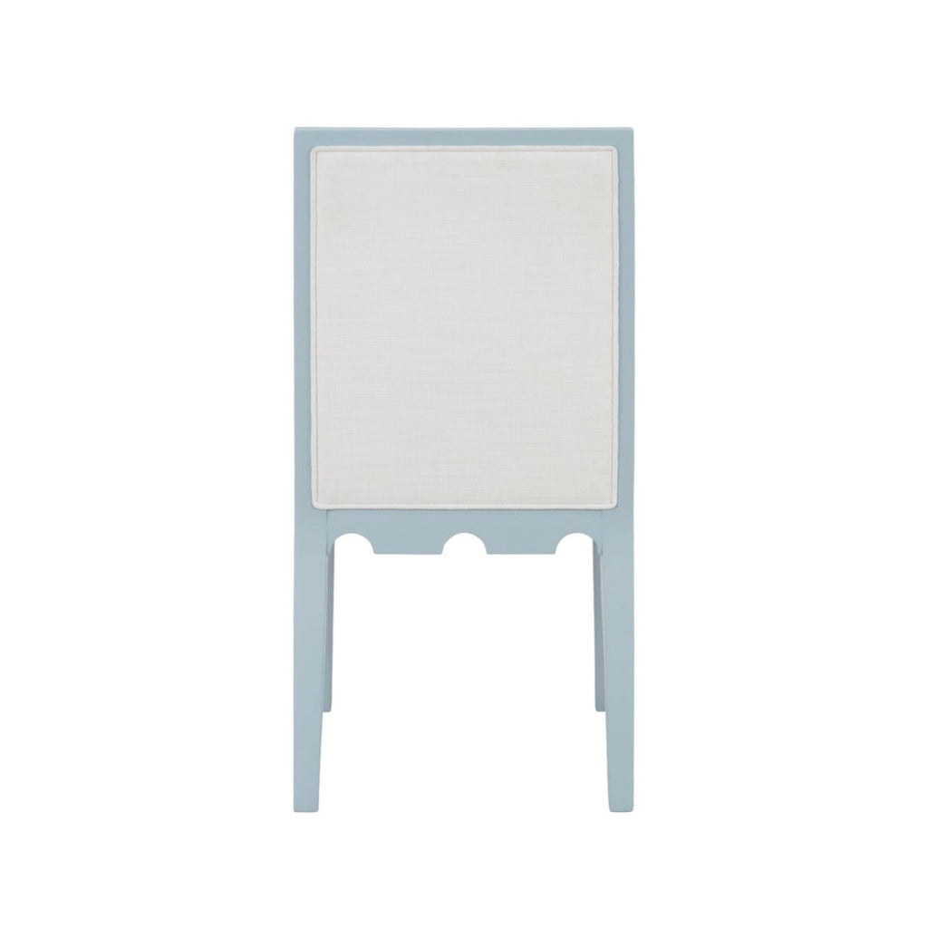Worlds Away Lanister Light Blue Dining Chair