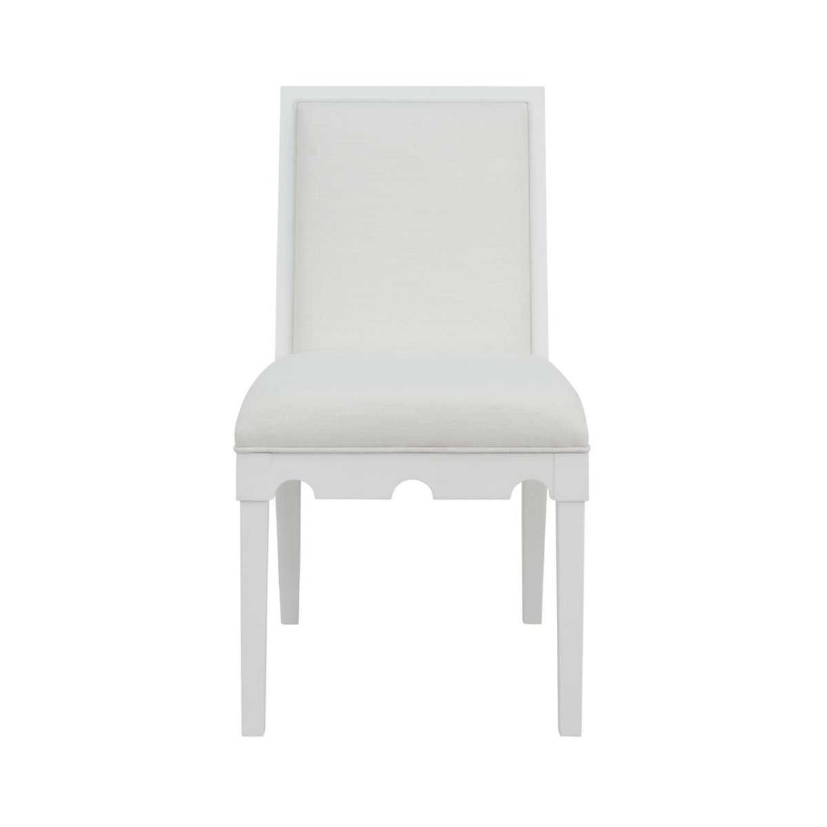 Worlds Away Lanister White Dining Chair