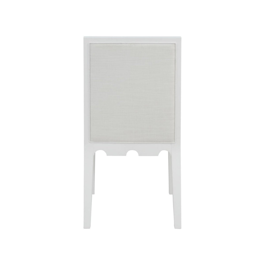 Worlds Away Lanister White Dining Chair