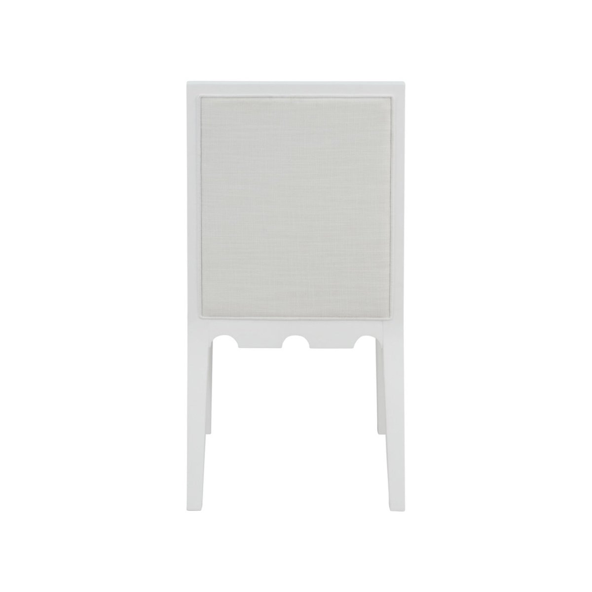 Worlds Away Lanister White Dining Chair