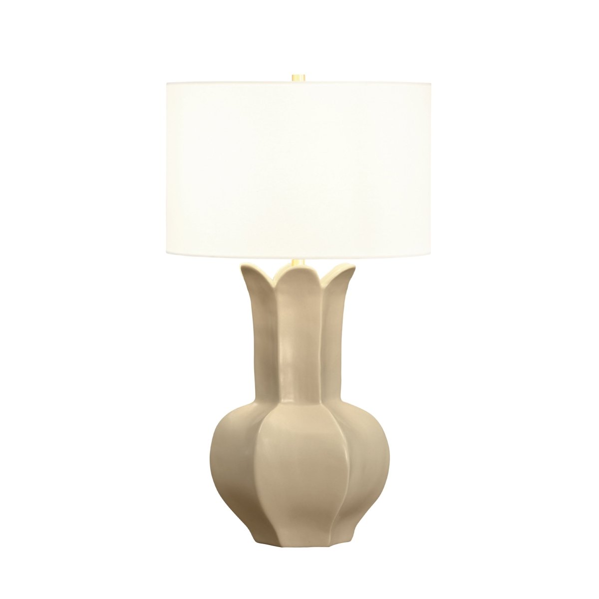 Lyla Beige Ceramic Table Lamp by Worlds Away