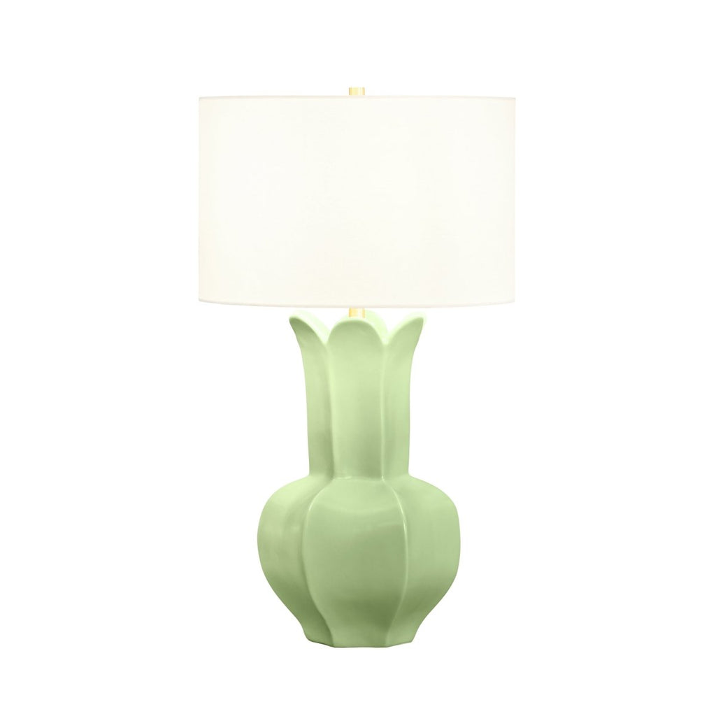 Worlds Away Lyla Green Ceramic Table Lamp
