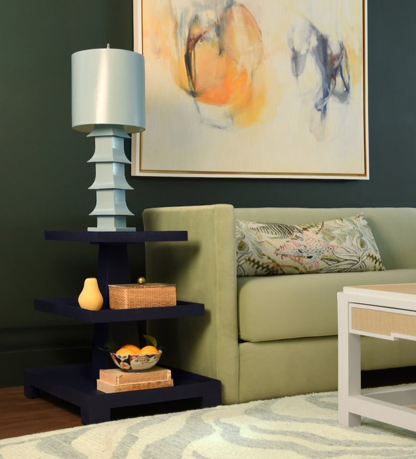 Worlds Away Meryl Large Woven Rattan Box with Lid