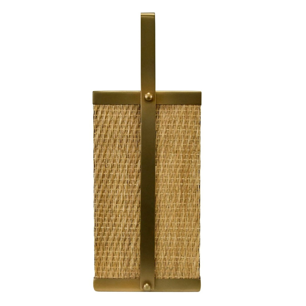 Worlds Away Nelson Woven Rattan Magazine Holder
