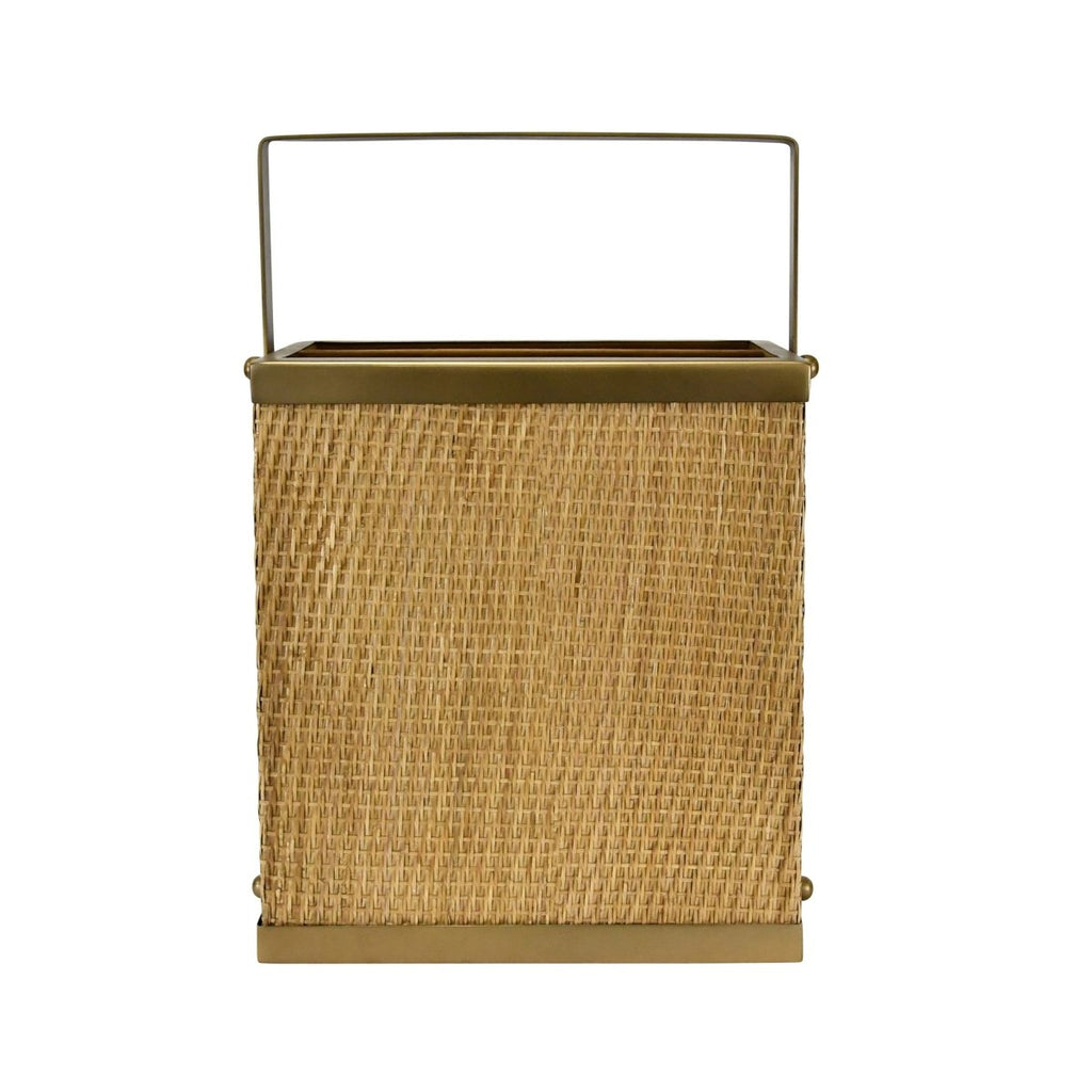 Worlds Away Nelson Woven Rattan Magazine Holder