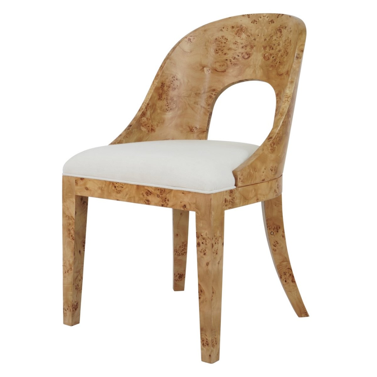 Worlds Away Rafferty Burlwood Dining Chair